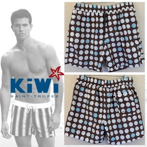 Kiwi Saint Tropez Luxury Swim Trunks 36 Waist
